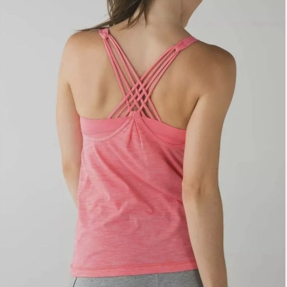 Lululemon Sunset Salutation Tank sz 6 In Pink Lemonade - Picture 3 of 6